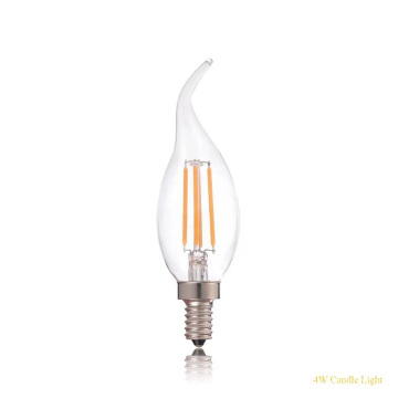 Glass Chandelier Candle Lighting bulbs